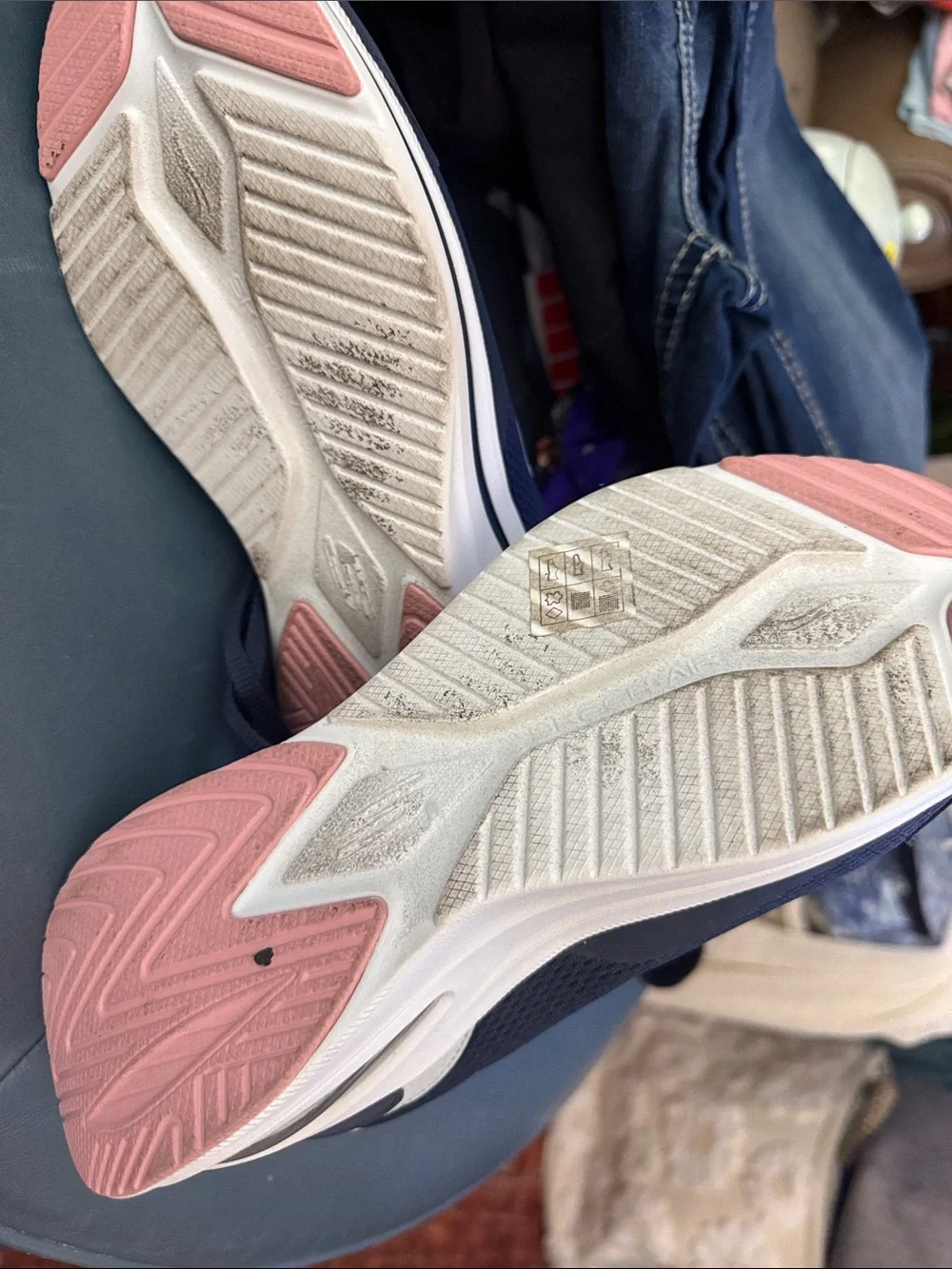 Skechers Navy Women's Athletic Sneakers - Picture 6 of 7